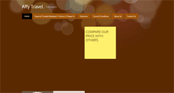 Desktop Screenshot of affytravel.com